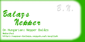 balazs nepper business card